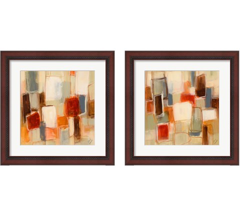 Peaceful Prelude Square 2 Piece Framed Art Print Set by Lanie Loreth