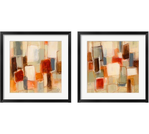 Peaceful Prelude Square 2 Piece Framed Art Print Set by Lanie Loreth