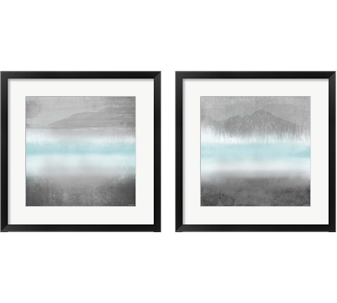 Foggy Loon Lake 2 Piece Framed Art Print Set by Dan Meneely