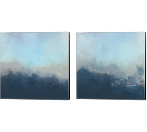 Ocean Fog 2 Piece Canvas Print Set by Dan Meneely