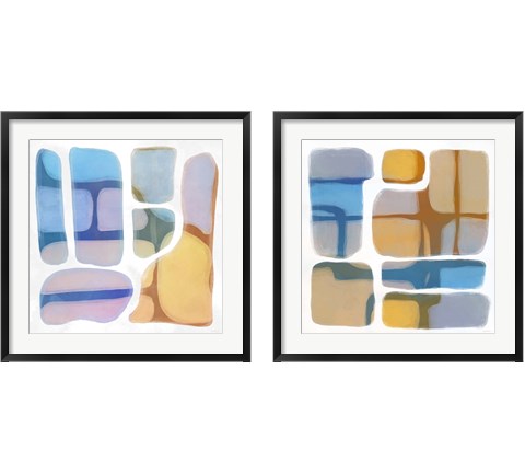 Color Litho 2 Piece Framed Art Print Set by Dan Meneely
