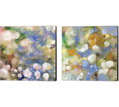 Flower Impression 2 Piece Canvas Print Set by Dan Meneely
