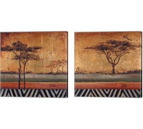 African Dream 2 Piece Canvas Print Set by Patricia Pinto