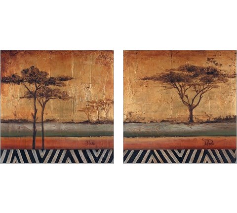 African Dream 2 Piece Art Print Set by Patricia Pinto