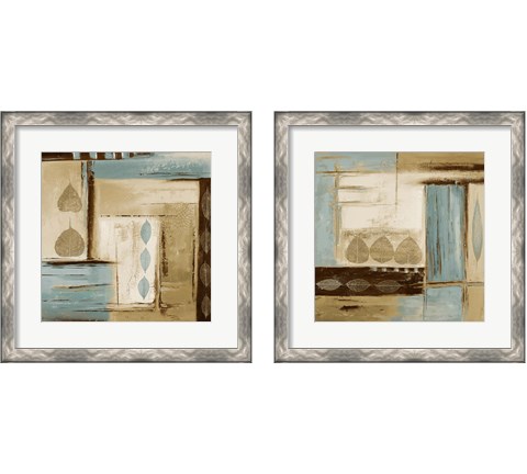 Fall Abstract 2 Piece Framed Art Print Set by Patricia Pinto