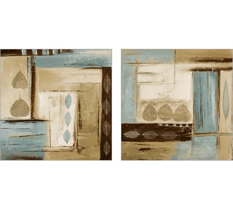 Fall Abstract 2 Piece Art Print Set by Patricia Pinto