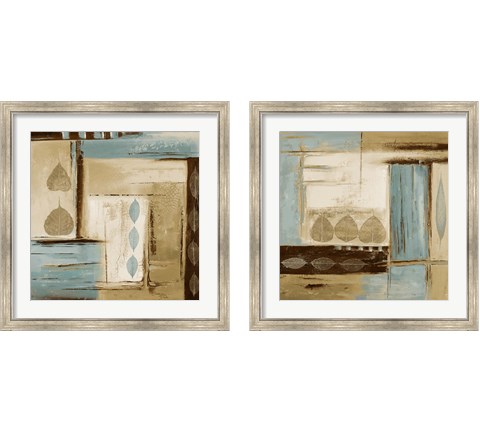 Fall Abstract 2 Piece Framed Art Print Set by Patricia Pinto