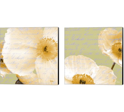 Written In The Wind 2 Piece Canvas Print Set by Patricia Pinto
