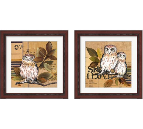 Little Owls 2 Piece Framed Art Print Set by Patricia Pinto