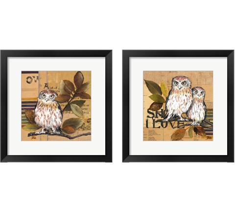 Little Owls 2 Piece Framed Art Print Set by Patricia Pinto
