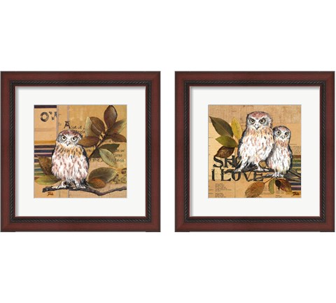 Little Owls 2 Piece Framed Art Print Set by Patricia Pinto