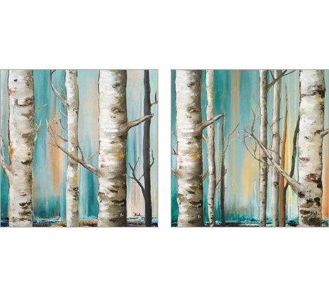 Birch Forest 2 Piece Art Print Set by Patricia Pinto