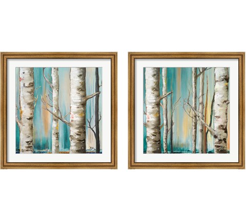 Birch Forest 2 Piece Framed Art Print Set by Patricia Pinto