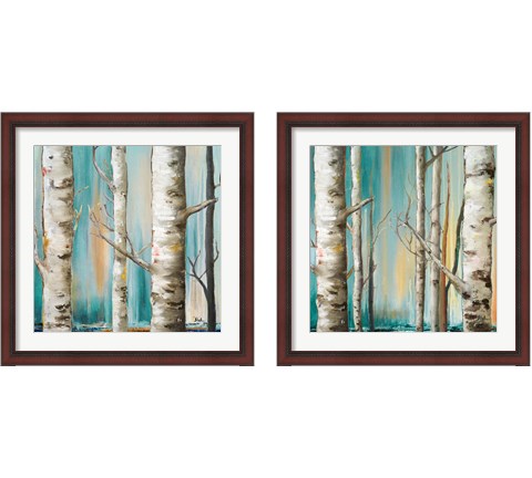Birch Forest 2 Piece Framed Art Print Set by Patricia Pinto