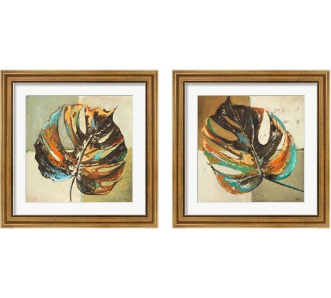 Contemporary Leaves 2 Piece Framed Art Print Set by Patricia Pinto