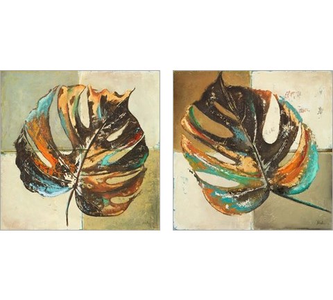Contemporary Leaves 2 Piece Art Print Set by Patricia Pinto