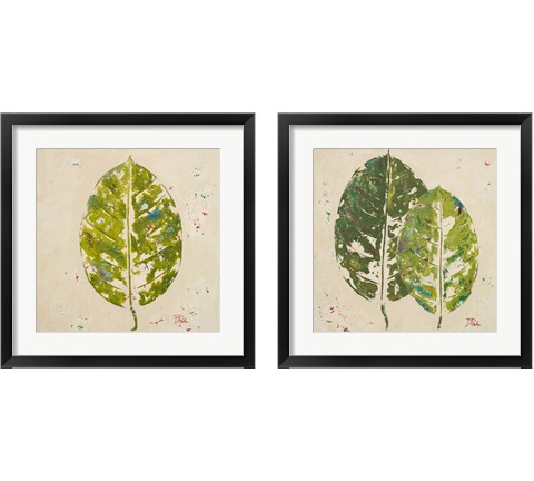 The Green Ones 2 Piece Framed Art Print Set by Patricia Pinto