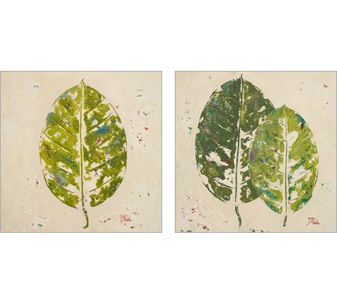 The Green Ones 2 Piece Art Print Set by Patricia Pinto