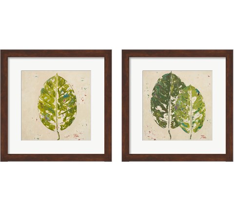 The Green Ones 2 Piece Framed Art Print Set by Patricia Pinto