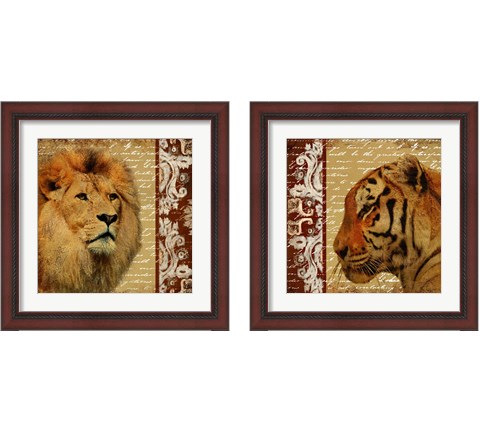 Safari Script 2 Piece Framed Art Print Set by Patricia Pinto