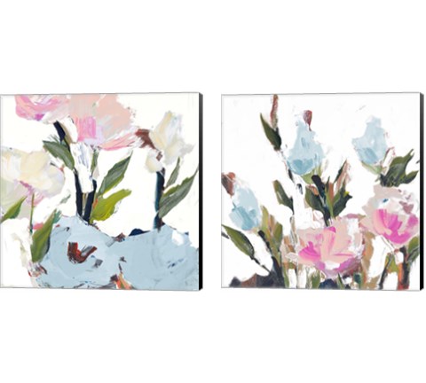 Blossoms  2 Piece Canvas Print Set by Jane Slivka