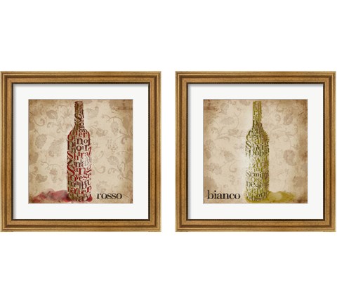 Type of Wine 2 Piece Framed Art Print Set by SD Graphics Studio