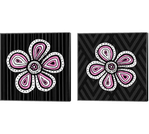 Floral Sketch 2 Piece Canvas Print Set by SD Graphics Studio