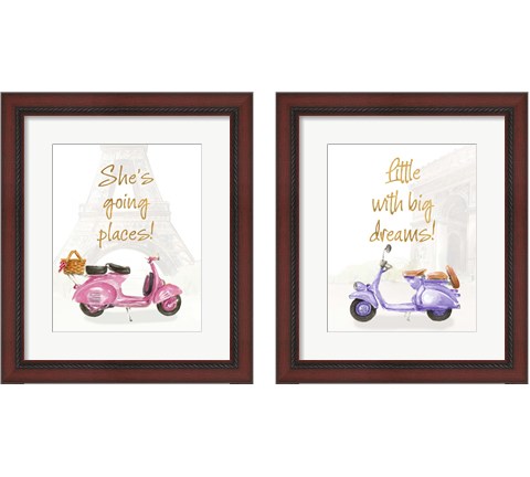 She's Going Places 2 Piece Framed Art Print Set by Lanie Loreth