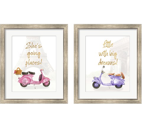 She's Going Places 2 Piece Framed Art Print Set by Lanie Loreth