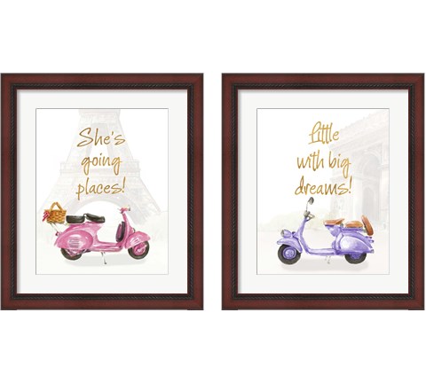 She's Going Places 2 Piece Framed Art Print Set by Lanie Loreth