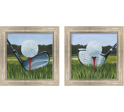 Tee Off 2 Piece Framed Art Print Set by Grace Popp