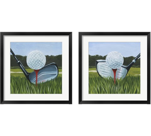 Tee Off 2 Piece Framed Art Print Set by Grace Popp