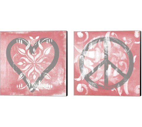 Love & Peace 2 Piece Canvas Print Set by Hakimipour - Ritter