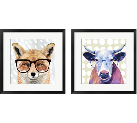 Four-eyed Forester 2 Piece Framed Art Print Set by Victoria Borges