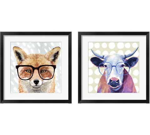 Four-eyed Forester 2 Piece Framed Art Print Set by Victoria Borges
