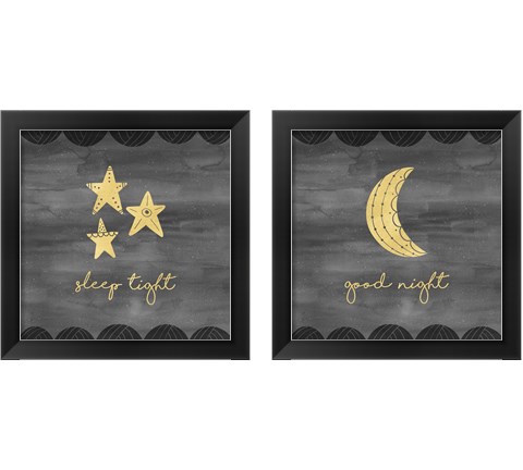 Good Night Sleep Tight 2 Piece Framed Art Print Set by Noonday Design