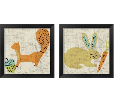 Ada's Animals 2 Piece Framed Art Print Set by Chariklia Zarris