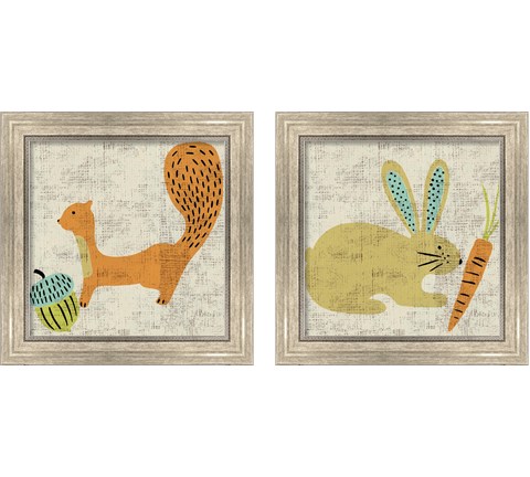Ada's Animals 2 Piece Framed Art Print Set by Chariklia Zarris