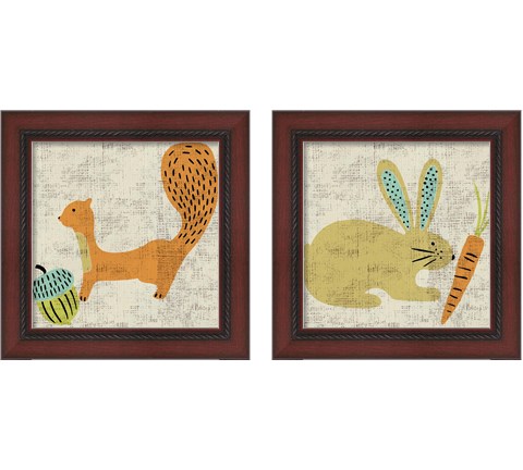 Ada's Animals 2 Piece Framed Art Print Set by Chariklia Zarris