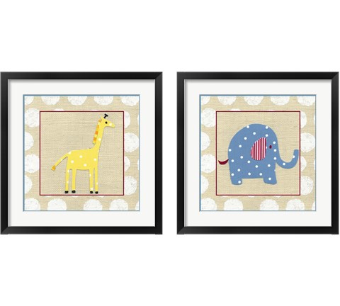 Katherine's Animals 2 Piece Framed Art Print Set by Chariklia Zarris