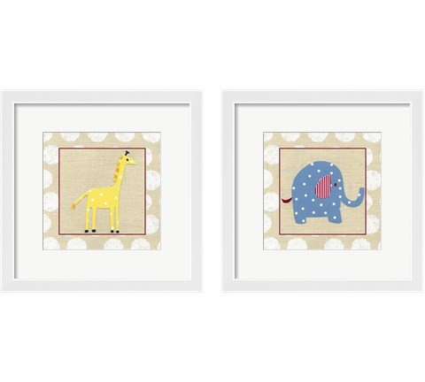 Katherine's Animals 2 Piece Framed Art Print Set by Chariklia Zarris
