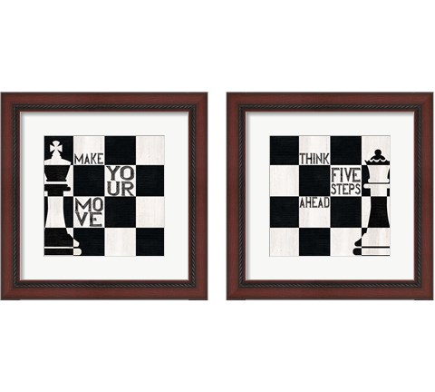 Chess 2 Piece Framed Art Print Set by Tara Reed