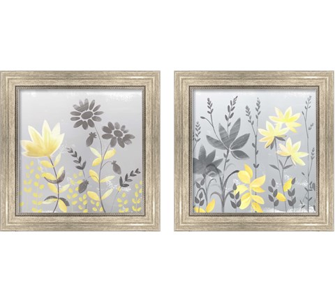 Soft Nature Yellow & Grey 2 Piece Framed Art Print Set by Northern Lights