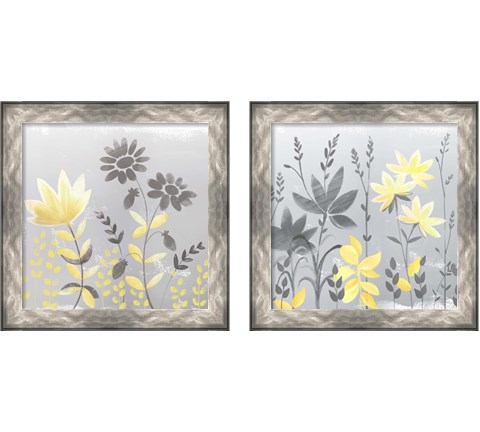 Soft Nature Yellow & Grey 2 Piece Framed Art Print Set by Northern Lights