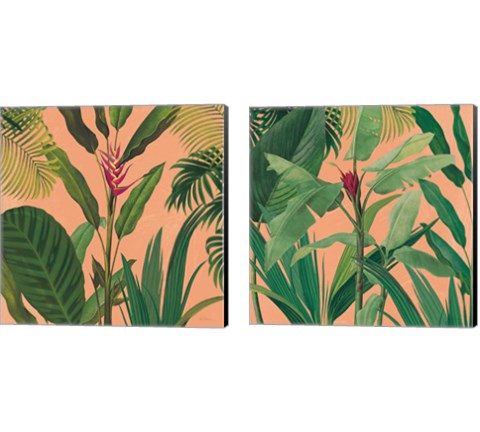 Dramatic Tropical 2 Piece Canvas Print Set by Sue Schlabach