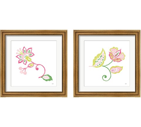 Everyday Chinoiserie Flower 2 Piece Framed Art Print Set by Mary Urban