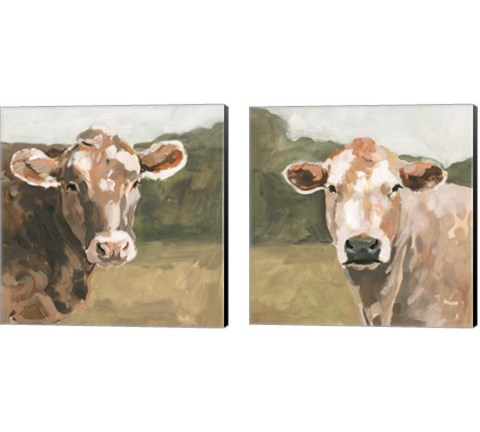 On the Pasture 2 Piece Canvas Print Set by Victoria Barnes