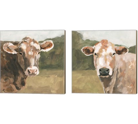 On the Pasture 2 Piece Canvas Print Set by Victoria Barnes