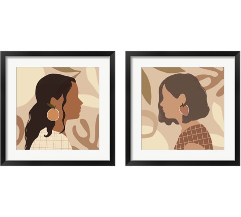 Fruit Earring 2 Piece Framed Art Print Set by Victoria Barnes