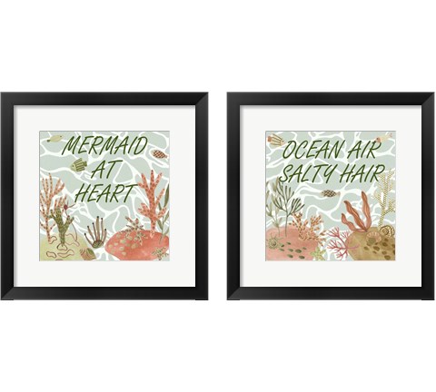 Mermaid at Heart 2 Piece Framed Art Print Set by Melissa Wang